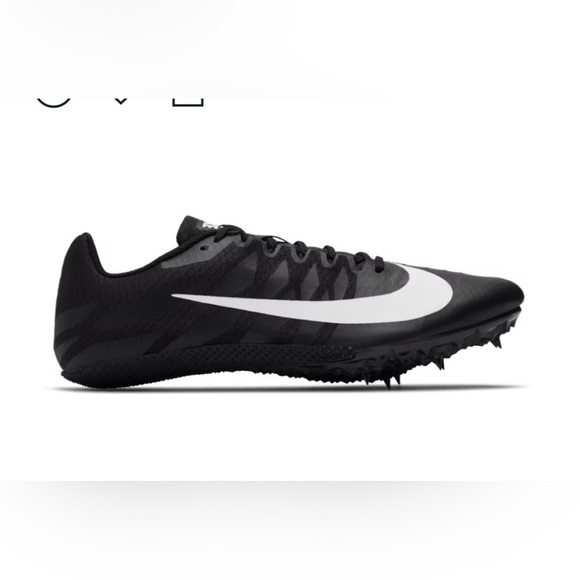 NIKE ZOOM RIVAL S 9 SPRINT SPIKE UNISEX SIZE 13 NEW BLACK:WHITE - Picture 2 of 4